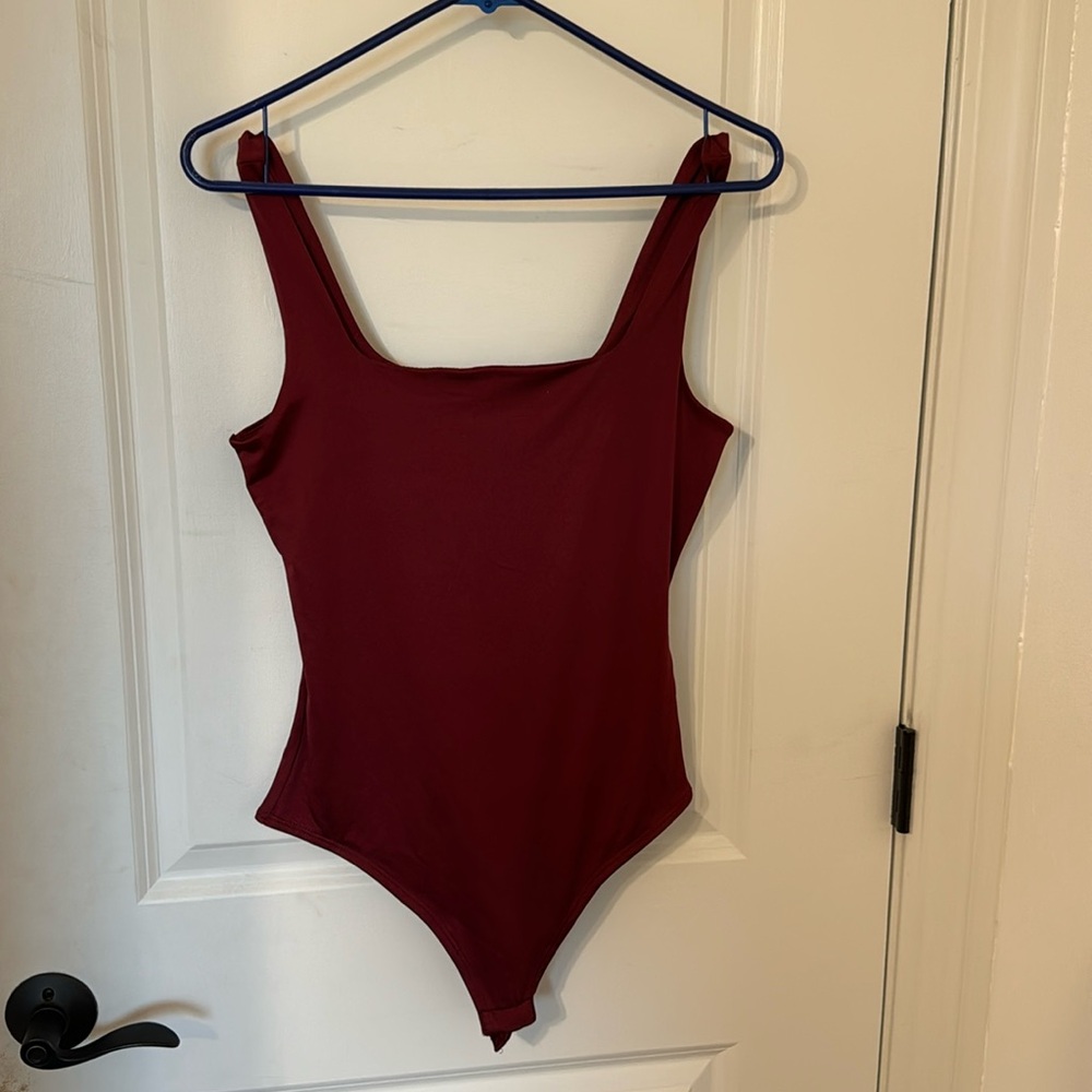 Maroon Tank Bodysuit